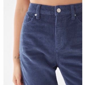 BDG Blue Corduroy Mom Jeans